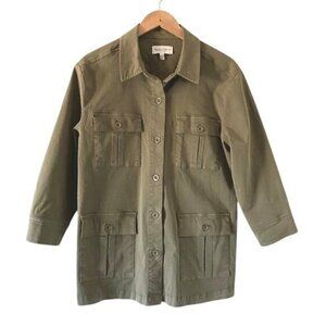 Michael Stars‎ Olive Green Field Utility Jacket - Size Medium